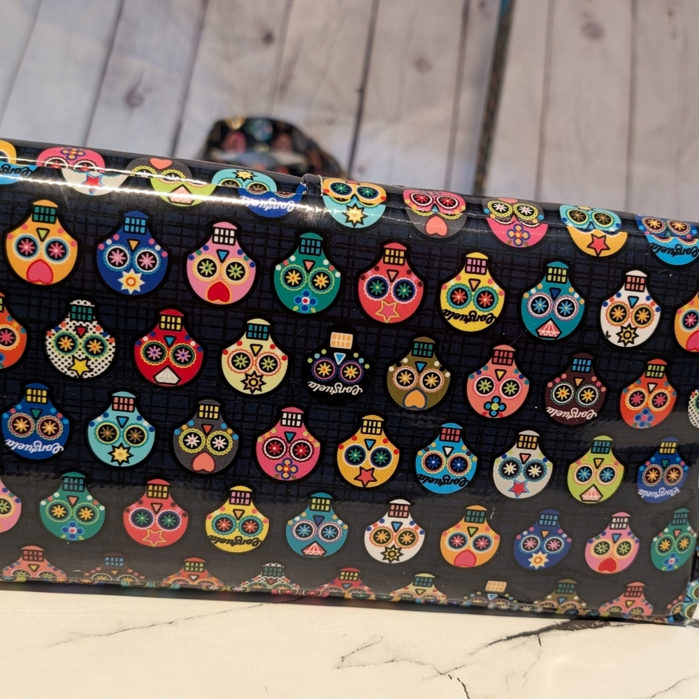 Consuela Wristlet Wallet And Tote Sugar Skull Pattern Set - Picture 13 of 16